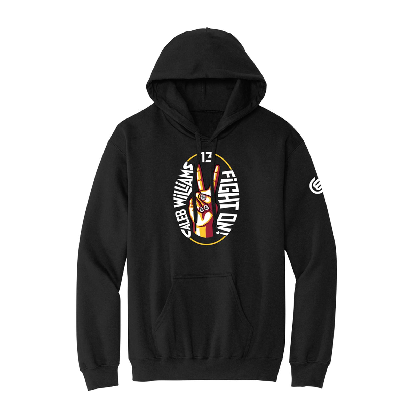 USC Trojans x Caleb Williams Unisex Black Fight On Pullover Hoodie